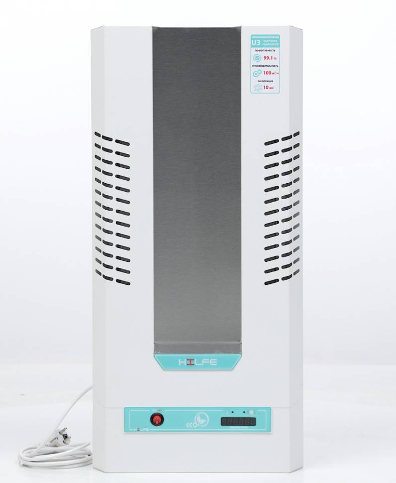 Облучатель-рециркулятор воздуха ультрафиолетовый бактерицидный U-3 настенный