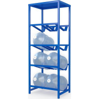 Стеллаж для воды Бомис-8П на 8 бутылей 19 л, синий