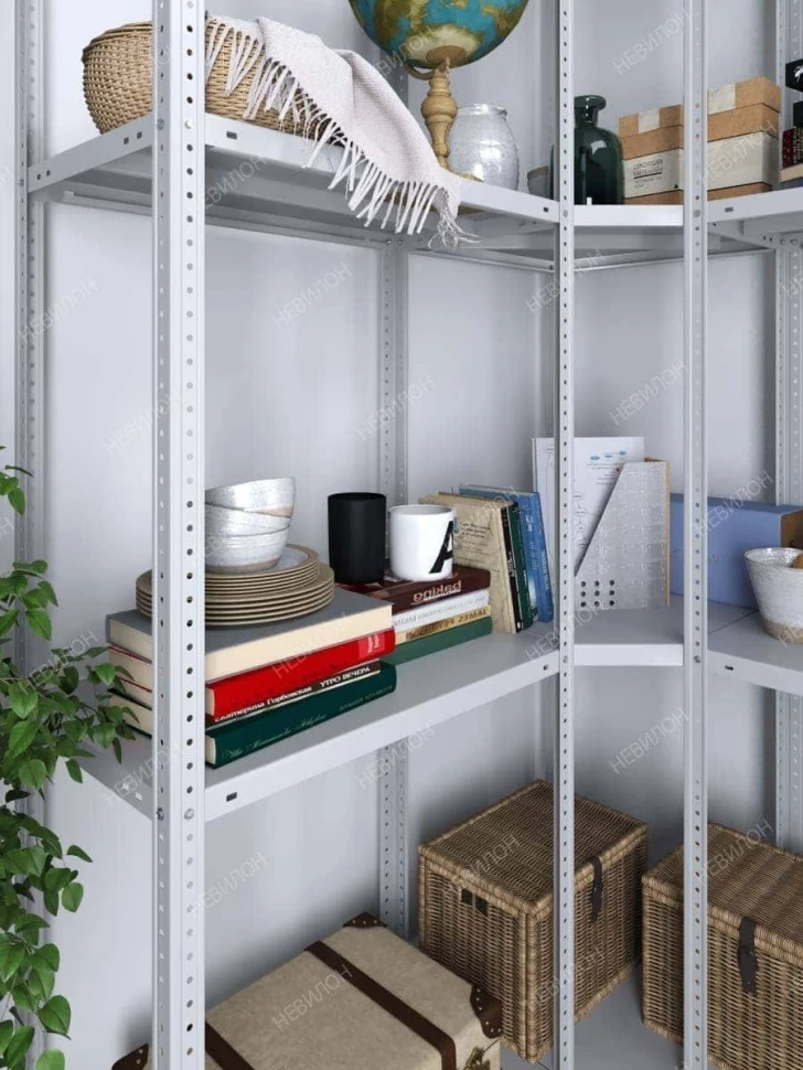 Стеллаж угловой МС 2000х1200х1200/300 мм 4 яруса