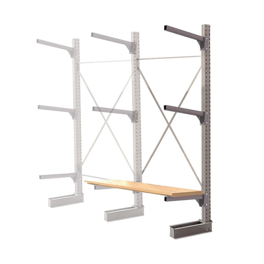 Стеллаж консольный односторонний КЛр 2500х1634х755 (600) 3 яруса ДС