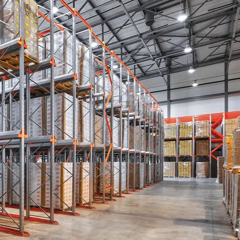 Стеллаж набивной паллетный 4000х5000х1000 (85.1.5) 1 ярус