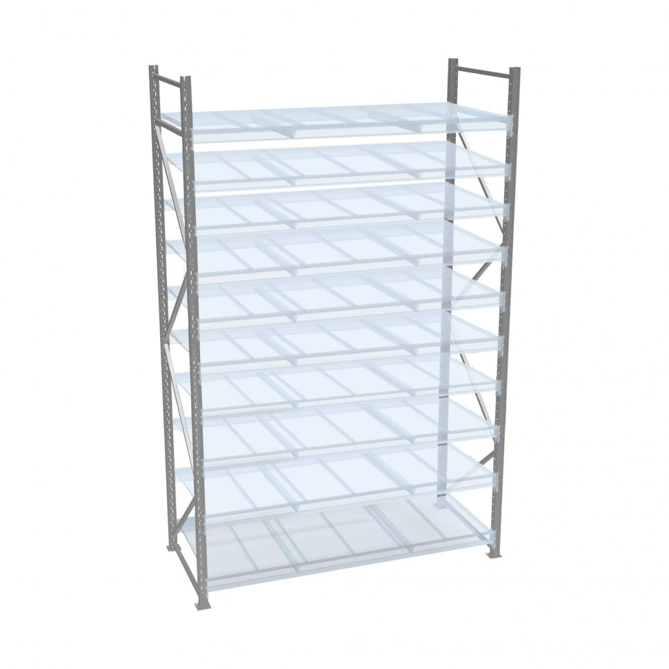Стеллаж СТ-051 5000х2100х650 с 10 ярусами