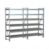 Стеллаж SGR-V 2000х1200х800 6 ярусов (рамы, балки, настил - цинк) ОС