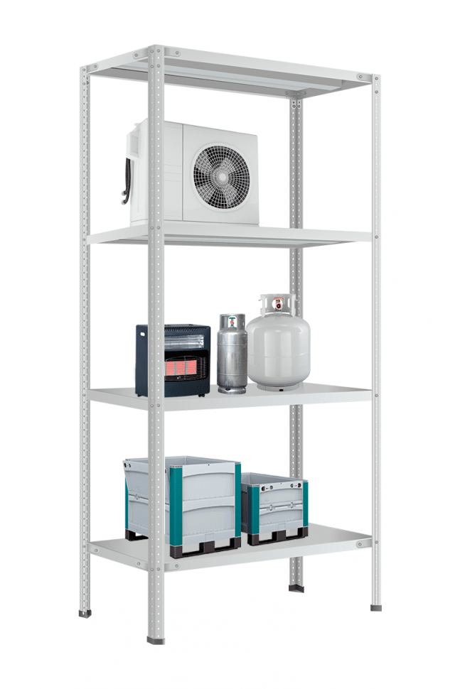 Стеллаж МС-900 2300х1000х600 мм 4 полки Стеллаж МС-900 2300х1000х600 мм 4 полки