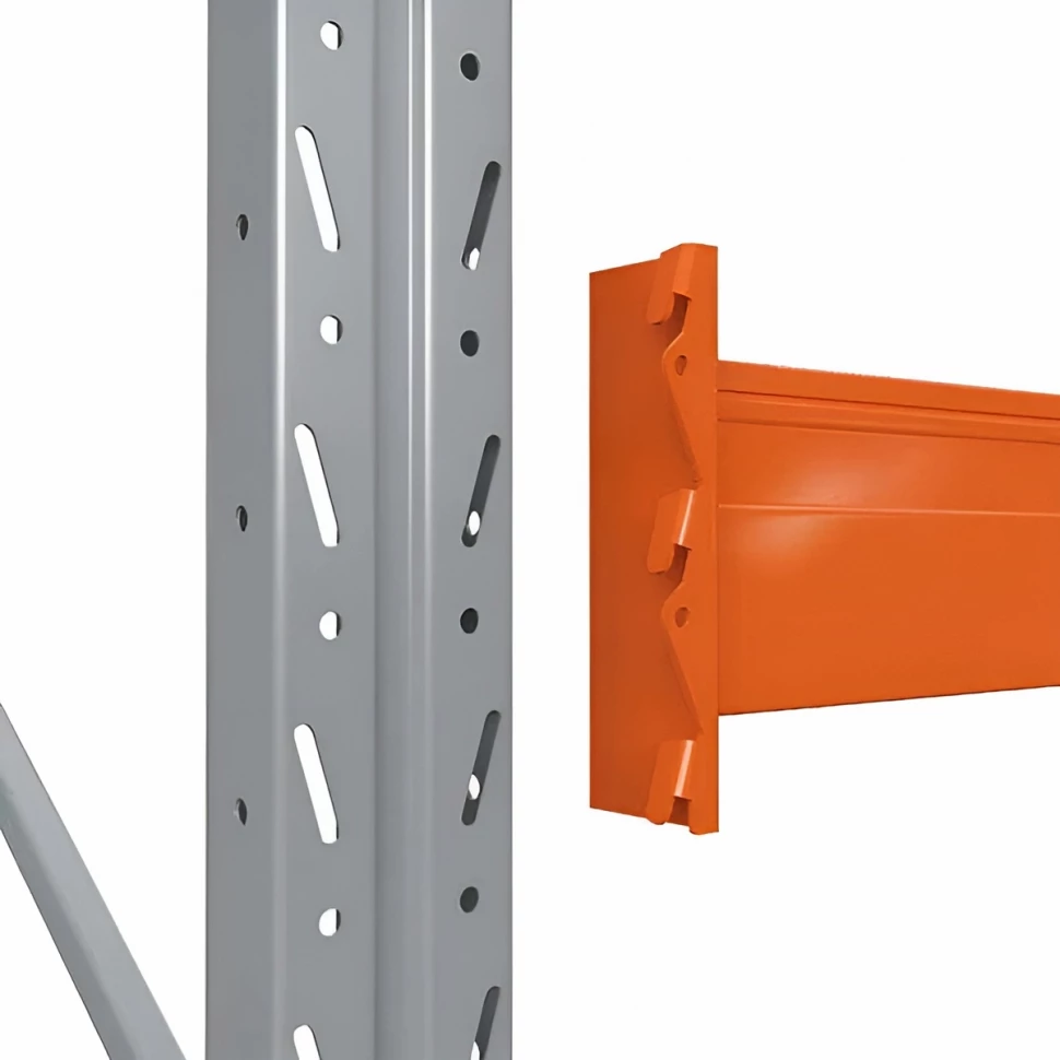 Стеллаж двойной глубины 6000х2700х1100 до 3250 кг / до 12670 кг секция Стеллаж двойной глубины 6000х2700х1100 до 3250 кг / до 12670 кг секция