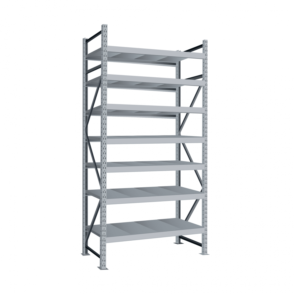 Стеллаж СТ-051 2500х2100х850 с 7 ярусами