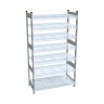 Стеллаж СТ-023 2500х1800х800 с 7 ярусами (рамы и настил - цинк)