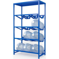 Стеллаж для воды Бомис-12П на 12 бутылей 19 л, синий