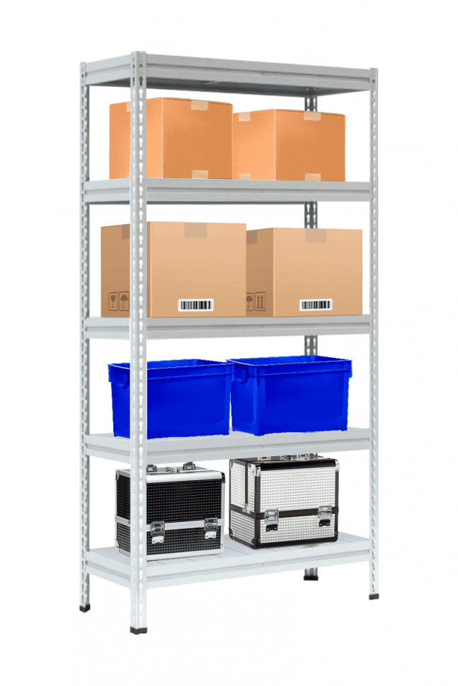 Стеллаж МС-Т 3000х1856х784 мм 5 ярусов настил металл