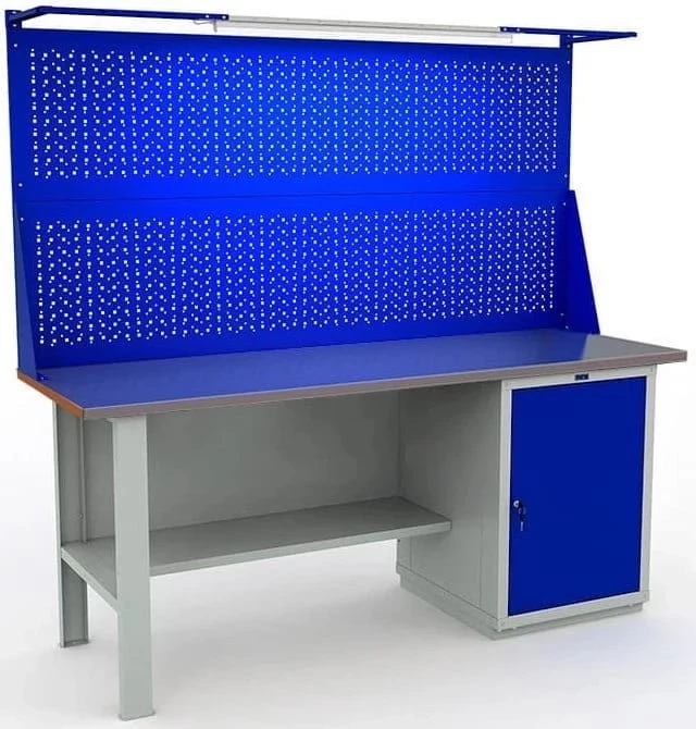 Верстак большой с двумя экранами рабочий W200.F2/WS1.021.W