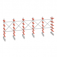 Стеллаж консольный СТ-062 2450х7660х1400 5 ярусов двухсторонний