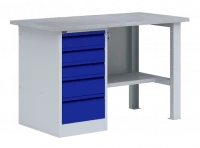 Верстак с одной тумбой ВП-3Т/1.6 1600 мм