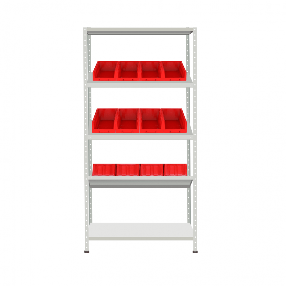 Стеллаж СТ-012 ESD 2000х1000х400 с 3 наклонными полками