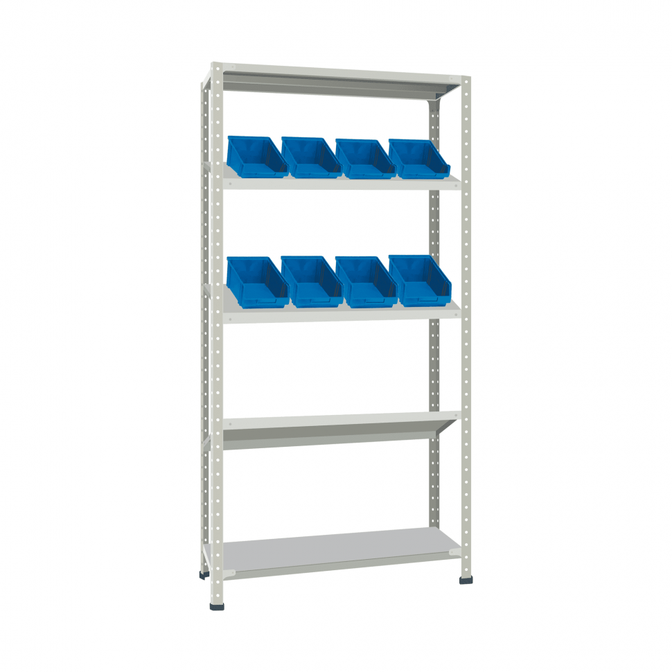 Стеллаж СТ-012 ESD 2000х1000х400 с 3 наклонными полками