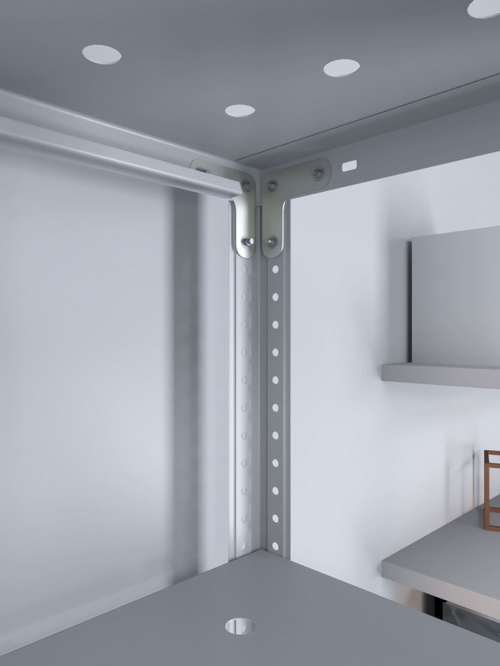 Стеллаж ТС Лайт 1800х700х400 с 6 перфорированными полками