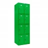 Шкаф металлический с дверцами и замком зеленый