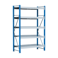 Стеллаж SGR-V 350 кг 2500х1200х800 5 ярусов (рамы RAL 5015 / настил цинк) ОС
