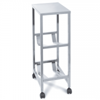 Мобильный стеллаж для воды Бомис-2П для 2 бутылей по 19 л, металлик