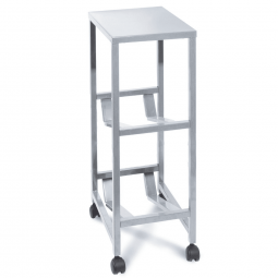 Мобильный стеллаж для воды Бомис-2П для 2 бутылей по 19 л, металлик