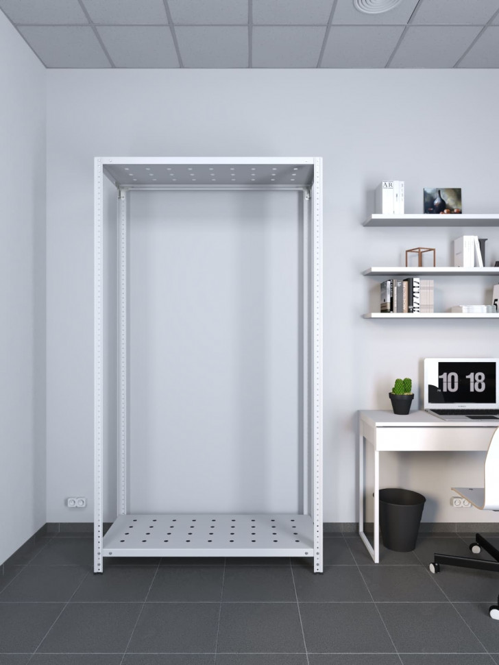 Стеллаж ТС Лайт 1500х700х400 с 2 перфорированными полками Стеллаж ТС Лайт 1500х700х400 с 2 перфорированными полками