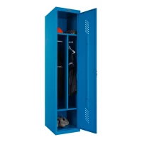 Шкаф металлический односекционный голубой