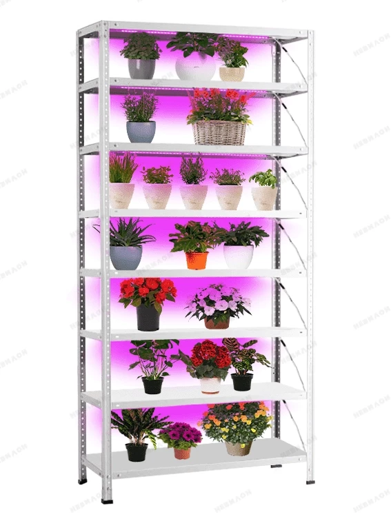Стеллаж для растений Невилон Флора 3100х700х300 c 8 полками Стеллаж для растений Невилон Флора 3100х700х300 c 8 полками