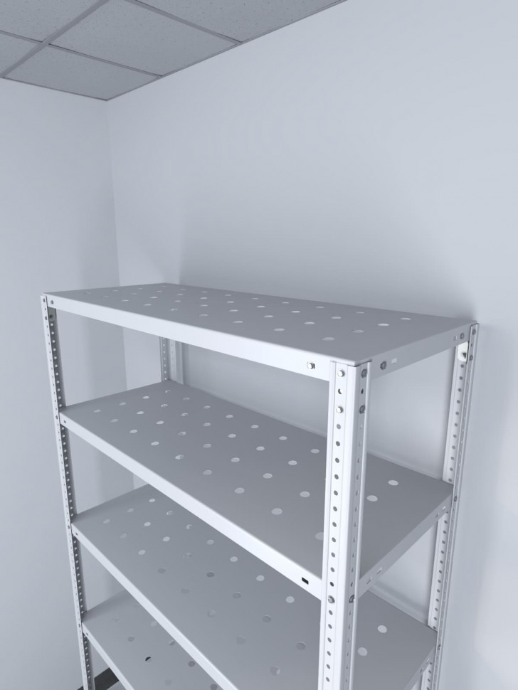 Стеллаж ТС Лайт 1500х1000х400 с 6 перфорированными полками