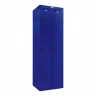 Шкаф металлический двухсекционный синий
