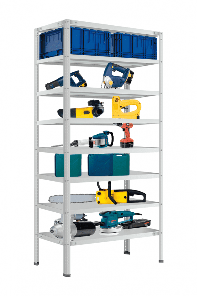 Стеллаж Титан МС-750 500х1000х600 мм 8 полок Стеллаж Титан МС-750 500х1000х600 мм 8 полок