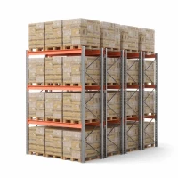 Стеллаж двойной глубины 4000х2700х1100 до 2430 кг / до 12670 кг секция