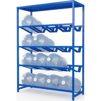 Стеллаж для воды Бомис-16П на 16 бутылей 19 л, синий