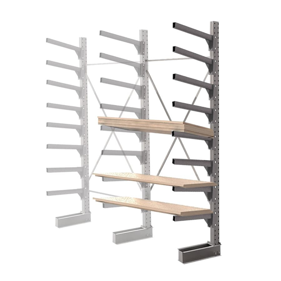 Стеллаж консольный односторонний КСр 2500х1696х960 8 ярусов ДС