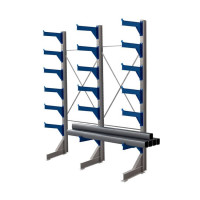 Стеллаж консольный односторонний КТр 4000х3360х1400 (1200) 6 ярусов