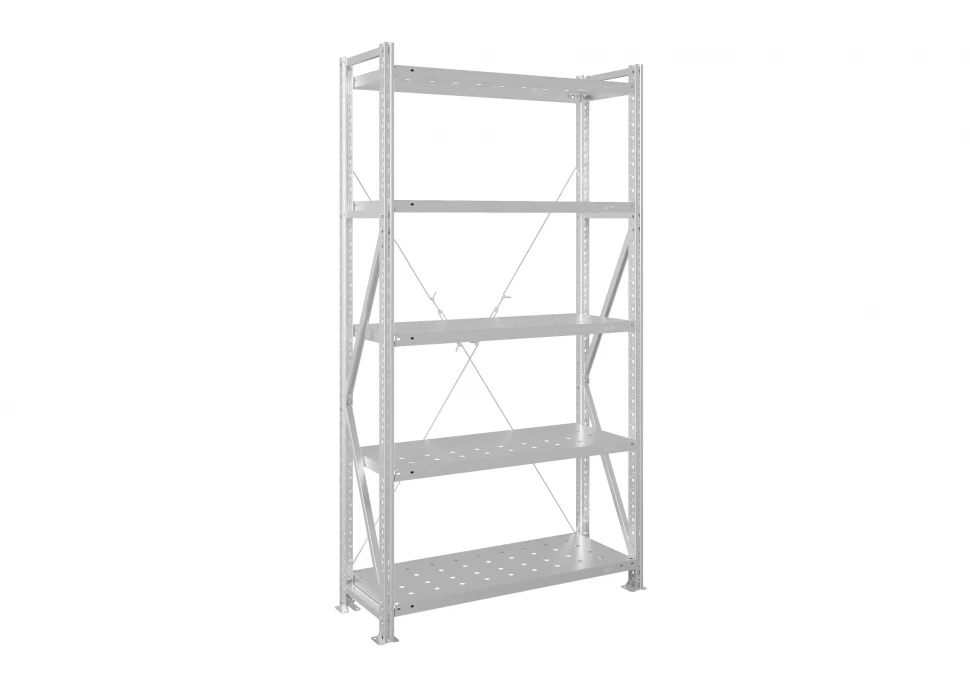 Стеллаж металлический MS U 2500х1000х800 5 полок перфорированные до 200 кг Стеллаж металлический MS U 2500х1000х800 5 полок перфорированные до 200 кг