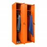 Шкаф металлический трехсекционный оранжевый