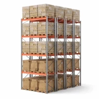 Стеллаж двойной глубины 6000х2700х1100 до 4750 кг / до 12670 кг секция