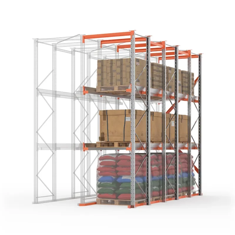 Стеллаж набивной паллетный ДС 4500х5000х1000 (85.1.5) 2 яруса