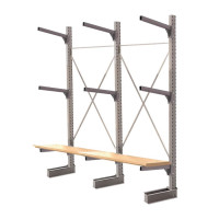 Стеллаж консольный односторонний КЛр 2500х3201х755 (600) 3 яруса