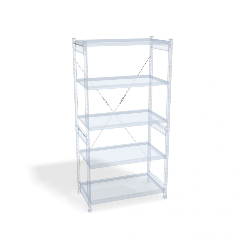 Стеллаж СТ-031 цинк 1855х1000х500 5 полок до 200 кг