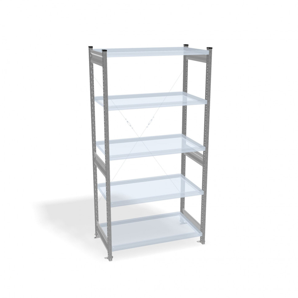 Стеллаж СТ-031 цинк 2491х1000х300 4 полки до 200 кг