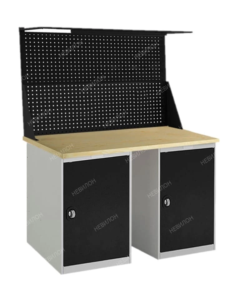 Верстак с полками для станка усиленный W 150.PТ1.Т1.021