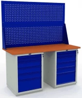 Верстак металлический для дачи с двумя экранами W160.WS6/WS6.020