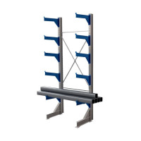 Стеллаж консольный односторонний КТр 4000х1740х1400 (1200) 5 ярусов