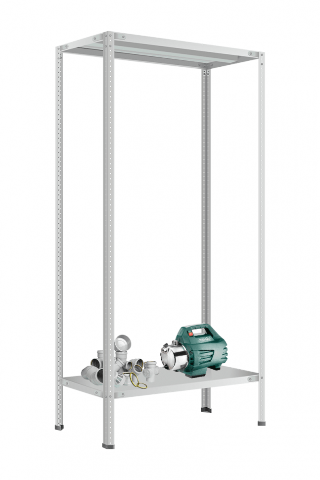 Стеллаж МС-900 500х1000х300 мм 2 полки