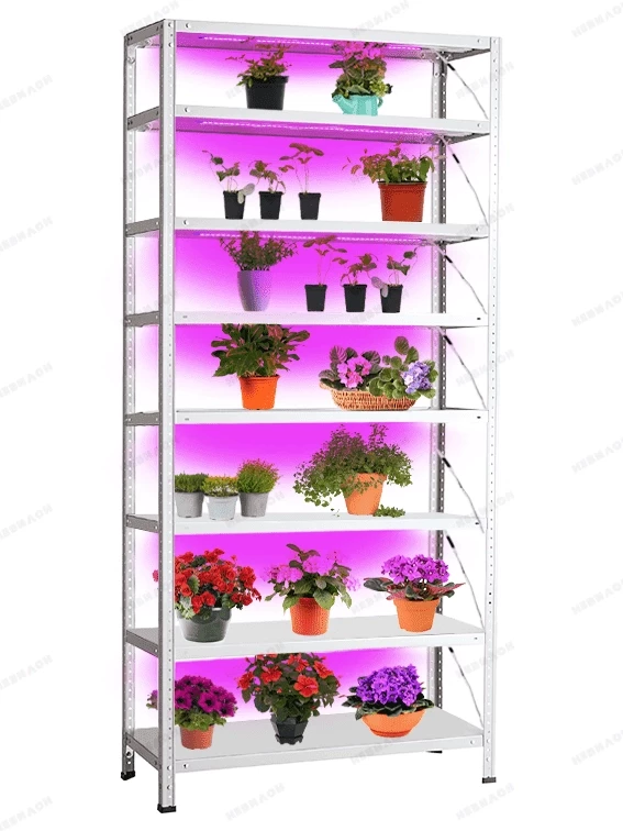 Стеллаж для выращивания микрозелени Невилон Флора 2350х700х400 c 8 полками