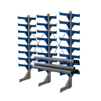 Стеллаж консольный двухсторонний КТр 4000х3360х1800 (800) 8 ярусов