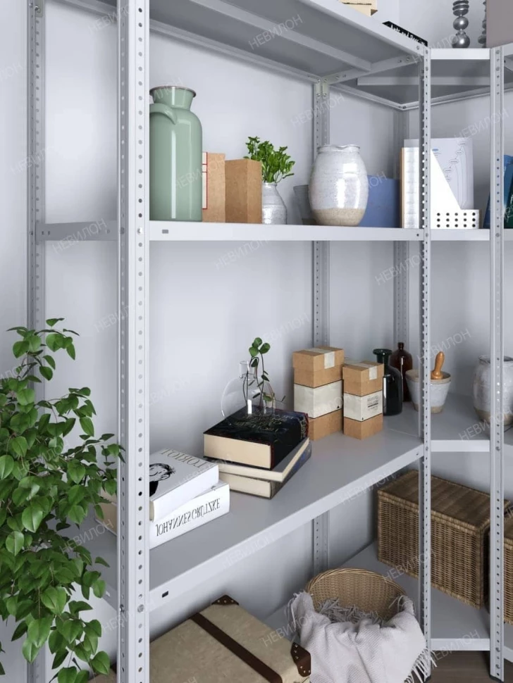 Стеллаж угловой МС 1800х1500х1500/300 мм 4 яруса