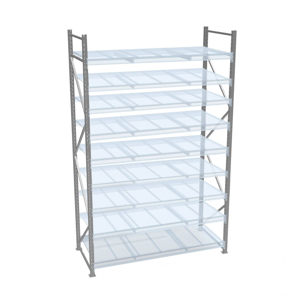 Стеллаж СТ-051 5000х2100х650 с 9 ярусами